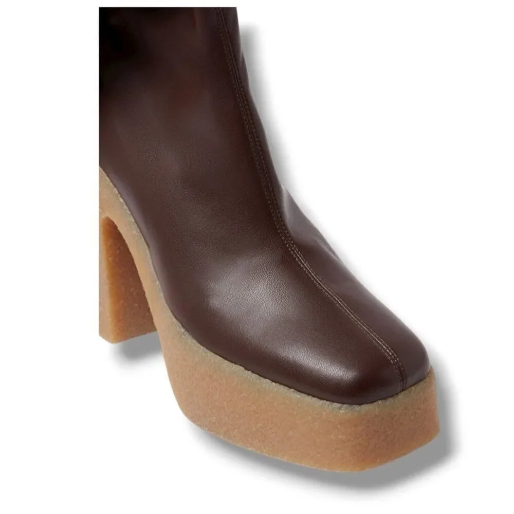 Stella McCartney Skyla Stretch Over-the-Knee Boots Size 39 EU 9 US